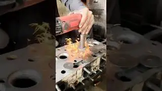 Head Valve Seat Grinding #shortsfeed #viralvideo #shorts #skills