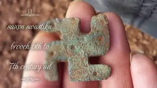 metal detecting roman site , saxon artefact as a bonus