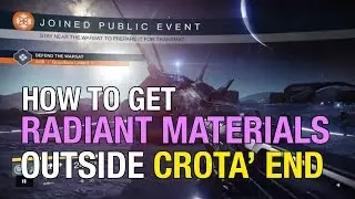 Destiny - How To Get Radiant Materials Outside Crota's End Raid