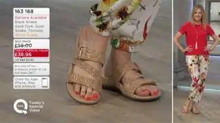 Various QVC feet including Sally Rom