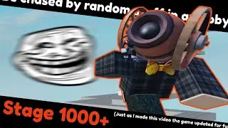 run | Be chased by random stuff in an obby Stage 1000+ | Roblox
