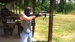 Paul standing with the 50 cal