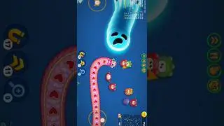 worm zone big worm headshot gameplay #wormateio #wormzonegame #gamingshorts #livegaming