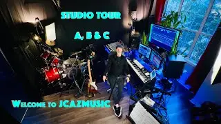Экскурсия по студии Jcazmusic, комнаты A, B, C.