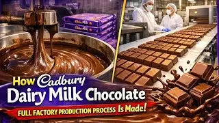 How Cadbury Dairy Milk Chocolate Is Made | Full Factory Production Process
