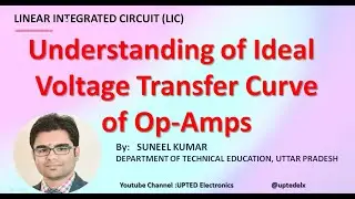 LIC_Lecture 05: Understanding of Ideal Voltage Transfer Curve of Op-Amps I LINEAR INTEGRATED CIRCUIT