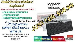 Logitech K580 Multi-Device Bluetooth Wireless Slient Keyboard with Logitech Flow Technology
