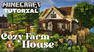 🌻 Cozy Farmhouse 🏡 - Aesthetic Minecraft Tutorial Step-By-Step