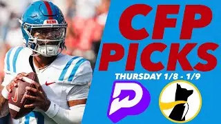 (12-4 CFP RUN!!!) CFB PLAYOFFS SEMIFINAL - PRIZEPICKS BEST PICKS 1/8 & 1/9 ✅✅| 4 FREE PLAYER PROPS!!