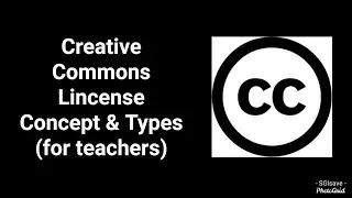 Creative Commons license for teachers