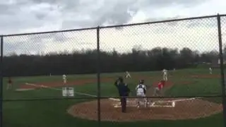 4 20 16 Luke Ketchum game leadoff homerun at Decatur Eisenhower