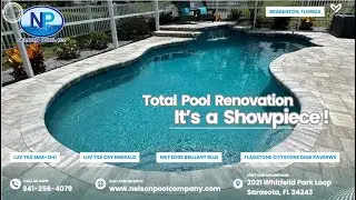 Before & After: Wet Edge Brilliant Blue - Pool Renovation by Nelson Pool Company