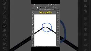 Join Path in Illustrator #illustrator #shorts