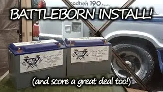 BATTLEBORN Lithium Battery Install! Scoring The BEST DEAL For OFF GRID RV Boondocking Power