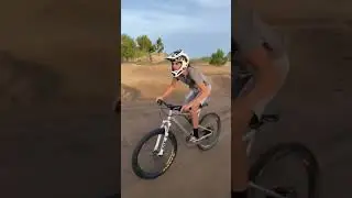 Massive whip on mountain bike trick jump #dirtjump #bmx #mtb #huge #shorts #dirtjumps
