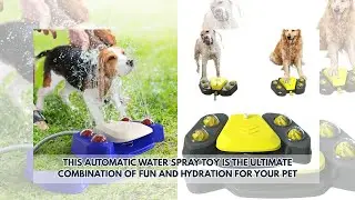 Automatic Water Spray Feeding Water Fountain Spray Dog Toys Drinking Water