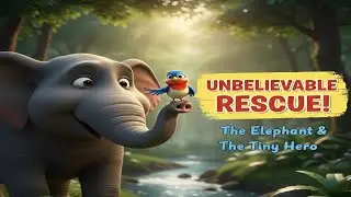 UNBELIEVABLE RESCUE! | How a Small Bird Saved a Giant Elephant Moral Story | Aesop's Fables for Kids