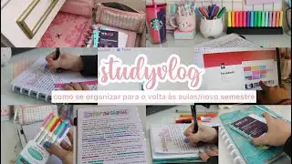 studyvlog | COMO SE ORGANIZAR PARA O VOLTA &Agrave;S AULAS/ NOVO SEMESTRE