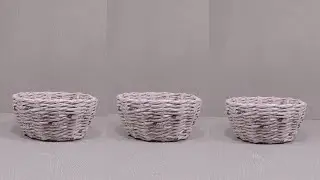 Super!!Weaving beautiful storage basket with newspaper||basket making ideas||DIY||