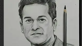 How to Draw Sachin Tendulkar Easy  || How to draw Sachin Tendulkar step by step