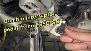 Cambio interruptor pedal de freno BMW F850 GS.