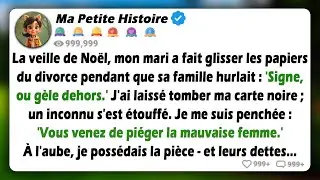 Mes beaux-parents ont ri quand il a divorcé de moi à Noël - puis le fils d'un milliardaire a vu ma..