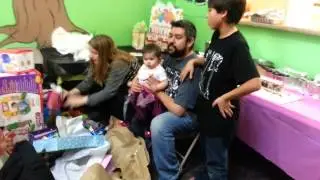 Sadie's 1st Birthday Party: Opening Presents