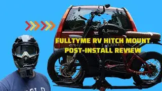 Post-install review of Fultyme RV Hitch Mount Bike Rack. #ebike #super73rx