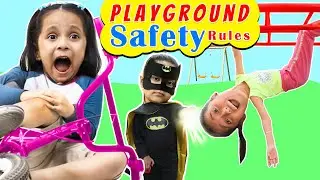 SAFETY Rules at PLAYGROUD | Kids Pretend Play Be Safe | ToyStars