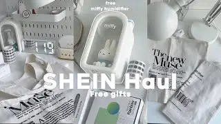 SHEIN haul ✩°｡📦*FREE GIFTS𖦹 ₊˚Miffy Humidifier, Aesthetic Tote Bags,Washi Tapes