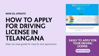 &ldquo;Telangana Driving License Test Slot Booking 2025 | Step by Step process in Telugu&rdquo; #drivinglicence