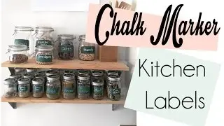 Liquid Chalk Markers Kitchen Labels #DIY