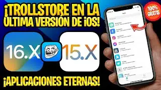 TUTORIAL SIN PC ✅ TROLLSTORE EN TODAS LAS VERSIONES DE iOS 16 y 15 (TrollStore Helper)