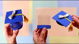 Graduation Gift Ideas | How to reuse plastic bottles | DIY Graduation Cap Gift Boxes