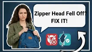 Bag Zipper Head Fell Off? Quick & Easy Fix! #ZipperRepair