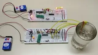 Wireless Water Level Indicator Without Microcontroller (Using 434MHz RF Module and HT12E, HT12D)
