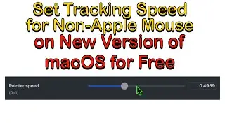 Set Tracking Speed for Non-Apple Mouse on New Version of macOS for Free
