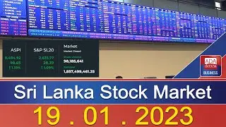 Sri Lanka Stock Market 19.01.2023