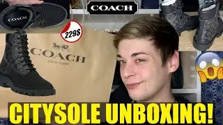 Coach Citysole Boot Unboxing + First Impressions! *Mens Boot*