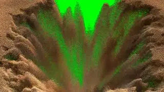 Sand Collapse Transition Green Screen Effect HD