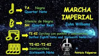 Marcha Imperial de Star Wars - Ritmograma: Corchea con puntillo y semicorchea