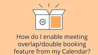 How do I enable Meeting Overlap from Activity stream