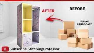 DIY /Organizer From Empty Cardboard Box /Storage Box /Best Out of Waest Box /Craft Ideas/Organizer
