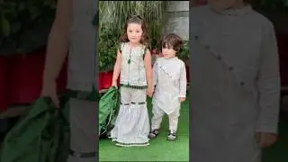 Brother Sister Matching Dresses For 14th August 2025#kidsazadicollection2025#azadidresses2025