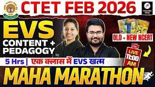 CTET 2026 EVS Maha Marathon Class | CTET Paper 1 EVS | CTET EVS By Mona Ma'am @teachingpariksha ​