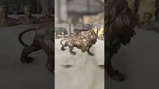 Guardian Bronze Lion Statues