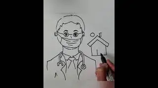 Omicron Coronavirus Awareness Poster Drawing || Coronavirus drawing very easy || Stay Home Stay Safe