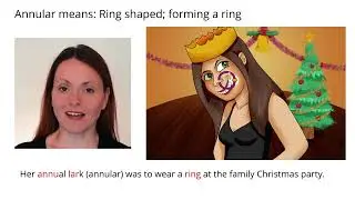 Remember Meaning Of Annular Using Pictures and Mnemonics