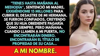 Mi Madre Me Dio 24 Horas Para Pagar La Deuda De 15 Millones De Mi Hermana, Sin Saber Que La Casa..