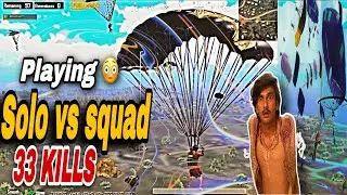 Solo Vs Squad 33 Kills solo | Pubg Mobile | Shocked 😳 | Enemies Wants team up with me